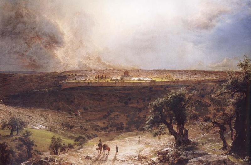 Frederic Edwin Church Jerusalem Seen from Mount Olive oil painting image